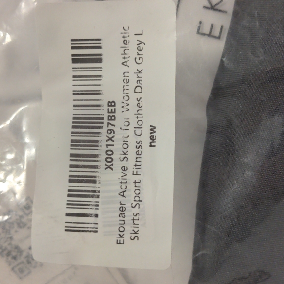 Dark Grey Lycra Skort - Picture 6 of 6